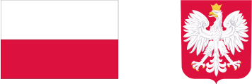 Flaga Polski i&nbsp;godło Polski